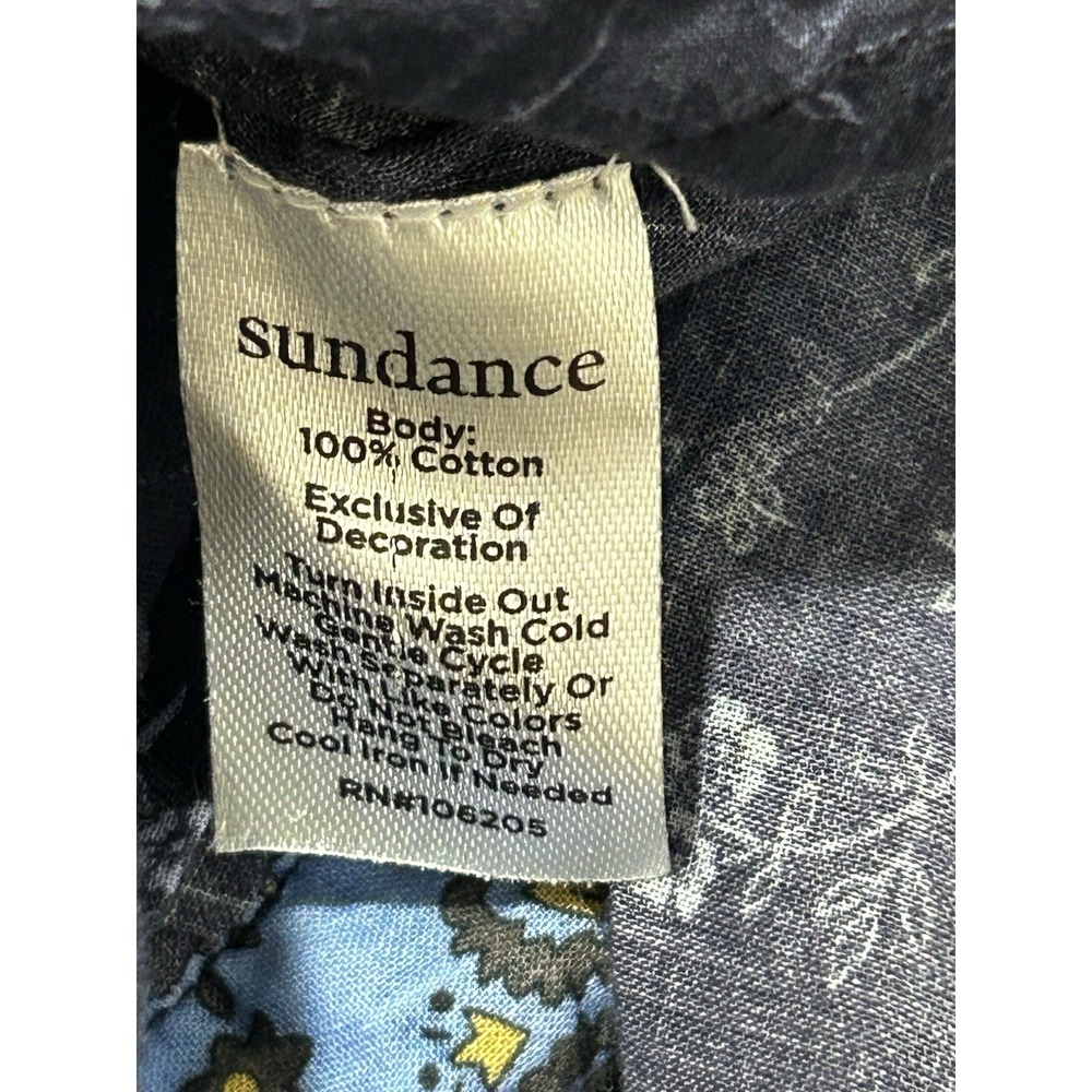 Sundance Women's L Joyous Day Button Down Western Embroidered Boho Top - Picture 7 of 8